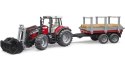 Pojazd Traktor Massey Ferguson z przyczepą