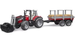 Pojazd Traktor Massey Ferguson z przyczepą