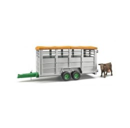 Przyczepa 2-osiowa do przewozu krów z figurką krowy