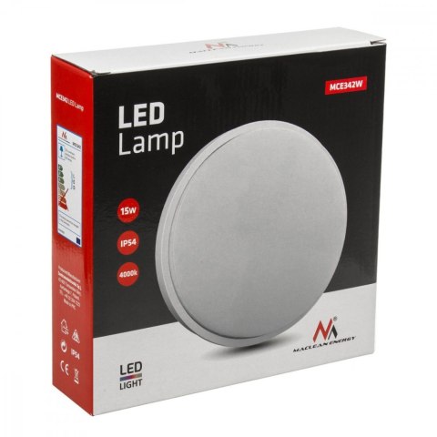 Lampa LED Ścienno sufitowa 15W MCE342 W Lampa LED Ścienno sufitowa 15W MCE342 W