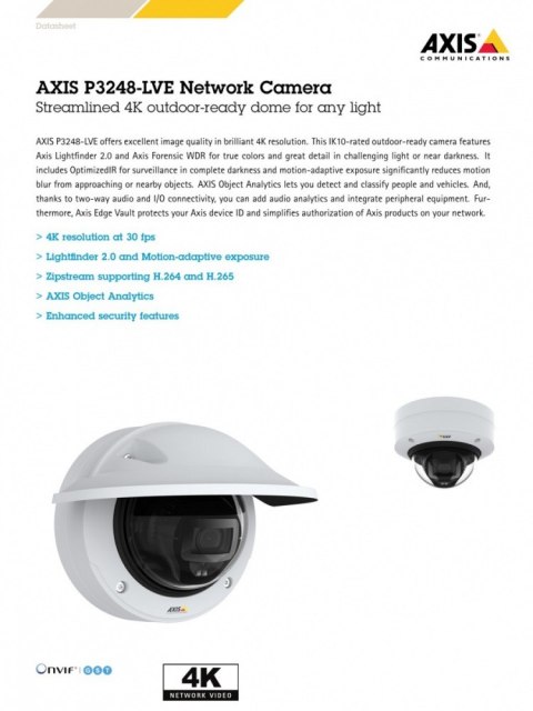 P3248-LVE IK10,4K,8MP P3248-LVE IK10,4K,8MP