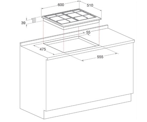 Płyta gazowa GMT6422OW