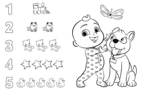 Puzzle Giant 15 elementów Cocomelon Wesoły dzień przyjaciół