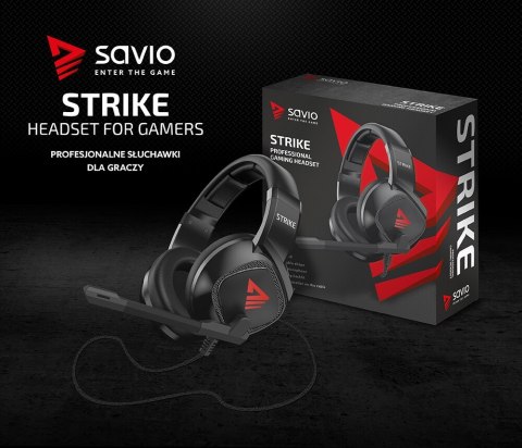 Słuchawki Gamingowe z mikrofonem, Strike Słuchawki Gamingowe z mikrofonem, Strike