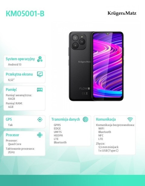 Smartfon Flow 10 Czarny