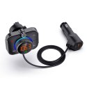 Transmiter samochodowy FM z Bluetooth i ładowarką PD, TR-14