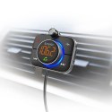 Transmiter samochodowy FM z Bluetooth i ładowarką PD, TR-14