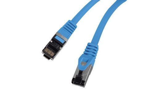 Patchcord kat.8.1 S/FTP LSZH CU 0.5m niebieski fluke passed Patchcord kat.8.1 S/FTP LSZH CU 0.5m niebieski fluke passed