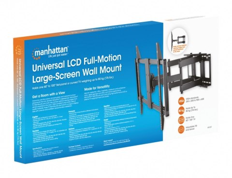 Uchwyt ścienny do TV 60-100cali LED/LCD 80kg obrotowy uchylny