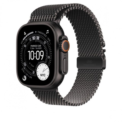 Bransoleta mediolańska z tytanu w kolorze czarnym do koperty 49 mm - rozmiar L Bransoleta mediolańska z tytanu w kolorze czarnym do koperty 49 mm - rozmiar L