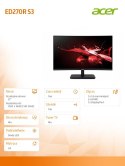 Monitor 27 cali Nitro ED270R S3 BMIIPX CURVED/180Hz/1ms