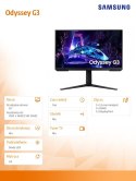 Monitor gaming Odyssey 24 cale LS24DG302EUXEN