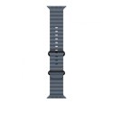 Pasek Ocean w kolorze marynarskiego granatu do koperty 49 mm - elementy z tytanu w kolorze czarnym