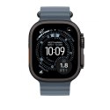 Pasek Ocean w kolorze marynarskiego granatu do koperty 49 mm - elementy z tytanu w kolorze czarnym