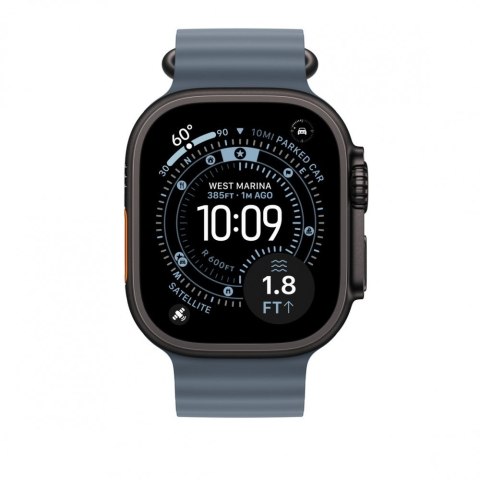 Pasek Ocean w kolorze marynarskiego granatu do koperty 49 mm - elementy z tytanu w kolorze czarnym Pasek Ocean w kolorze marynarskiego granatu do koperty 49 mm - elementy z tytanu w kolorze czarnym