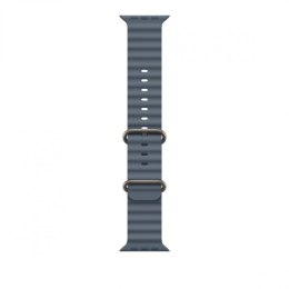Pasek Ocean w kolorze marynarskiego granatu do koperty 49 mm - elementy z tytanu w kolorze naturalnym