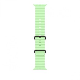 Pasek Ocean w kolorze neonowej zieleni do koperty 49 mm - elementy z tytanu w kolorze czarnym