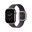 Pasek w kolorze nocnego fioletu z klamrą nowoczesną do koperty 42 mm - rozmiar L