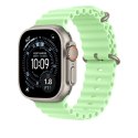 Przedłużka do paska Ocean w kolorze neonowej zieleni do koperty 49 mm - elementy z tytanu w kolorze naturalnym