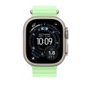Przedłużka do paska Ocean w kolorze neonowej zieleni do koperty 49 mm - elementy z tytanu w kolorze naturalnym