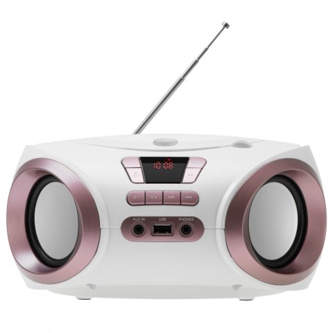 Radio Boombox CD MP3 AD1181 biało-miedziany Radio Boombox CD MP3 AD1181 biało-miedziany