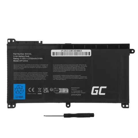 Bateria BI03XL ON03XL 11,55V 2700mAh do HP x360 13-U Stream 14-AX