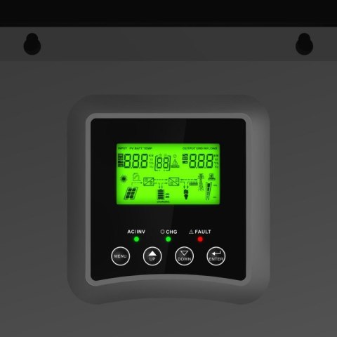 Inwerter solarny falownik Off Grid z ładowarką solarną MPPT 24VDC 230VAC 2000VA/2000W Czysta sinusoida Inwerter solarny falownik Off Grid z ładowarką solarną MPPT 24VDC 230VAC 2000VA/2000W Czysta sinusoida