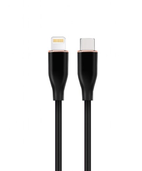 Kabel USB-C do 8pin ładowanie i transfer danych dla produktów Apple, np. Iphone. Kolor czarny Kabel USB-C do 8pin ładowanie i transfer danych dla produktów Apple, np. Iphone. Kolor czarny