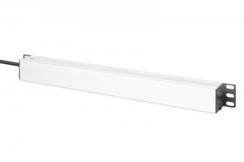Listwa zasilająca PDU Rack 19" z zabezpieczeniem przeciwprzepięciowym + filtr EMI/RFI, 7 gniazd Schuko CEE 7/3, kabel 2m, wtyk U Listwa zasilająca PDU Rack 19" z zabezpieczeniem przeciwprzepięciowym + filtr EMI/RFI, 7 gniazd Schuko CEE 7/3, kabel 2m, wtyk U