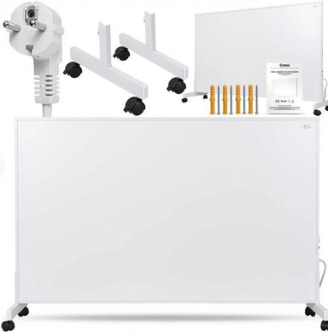 Zestaw Panel grzewczy IR CRONOS Carbon P1000 White