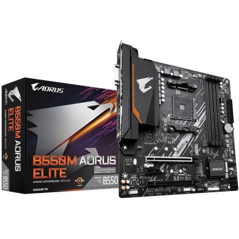 GIGABYTE Płyta główna B550M AORUS ELITE AM4 4DDR4 2HDMI/DVI-D mATX GIGABYTE Płyta główna B550M AORUS ELITE AM4 4DDR4 2HDMI/DVI-D mATX