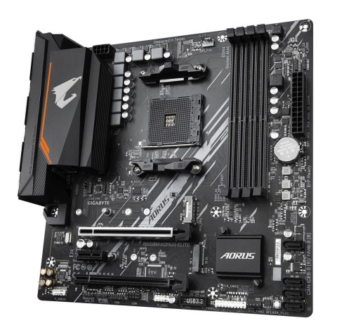 GIGABYTE Płyta główna B550M AORUS ELITE AM4 4DDR4 2HDMI/DVI-D mATX GIGABYTE Płyta główna B550M AORUS ELITE AM4 4DDR4 2HDMI/DVI-D mATX