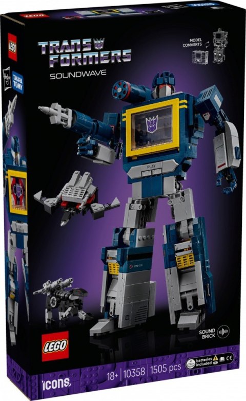 Klocki Icons 10358 Transformers: Soundwave Klocki Icons 10358 Transformers: Soundwave