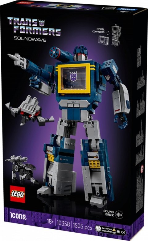 Klocki Icons 10358 Transformers: Soundwave Klocki Icons 10358 Transformers: Soundwave