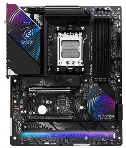 ASROCK Płyta główna X870 RIPTIDE WIFI 4DDR5 M.2 ATX ASROCK Płyta główna X870 RIPTIDE WIFI 4DDR5 M.2 ATX