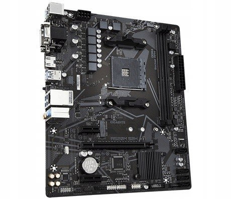 GIGABYTE Płyta główna A520M S2H AM4 2DDR4 M.2 HDMI/DVI mATX GIGABYTE Płyta główna A520M S2H AM4 2DDR4 M.2 HDMI/DVI mATX