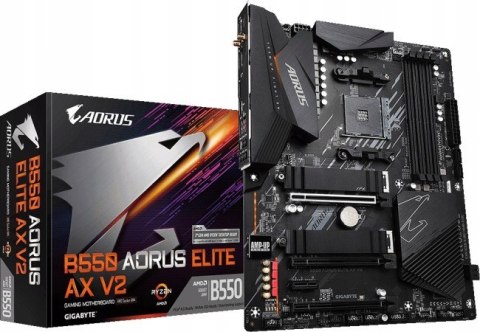 GIGABYTE Płyta główna B550 AORUS ELITE AX V2 AM4 4DDR4 HDMI/DP M.2 ATX GIGABYTE Płyta główna B550 AORUS ELITE AX V2 AM4 4DDR4 HDMI/DP M.2 ATX