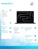 MacBook Pro 14.2 cali: M4 10/10, 16GB, 1TB SSD - Gwiezdna czerń