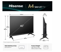 Telewizor LED 40 cali 40A4Q