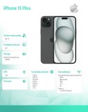 IPhone 15 Plus 128GB - Czarny