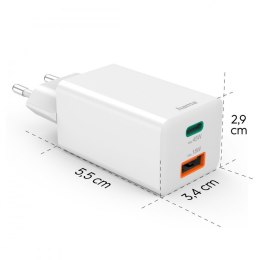 Ładowarka sieciowa mini 45W GaN PD/QC
