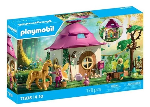 Zestaw z figurkami Princess Magic 71838 Przytulny dom wróżek i złoty jednorożec