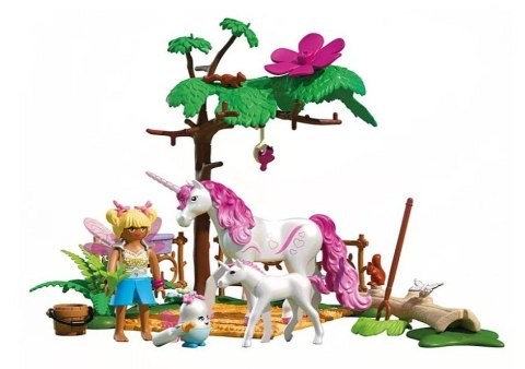 Zestaw z figurkami Princess Magic 71839 Magiczna stajnia jednorożców dla mamy i źrebaka