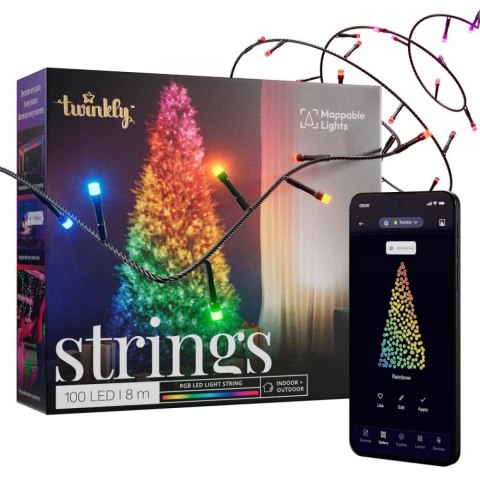Inteligentne lampki choinkowe Strings 100 LED RGB 8 m łańcuch Inteligentne lampki choinkowe Strings 100 LED RGB 8 m łańcuch