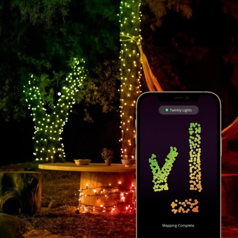 Inteligentne lampki choinkowe Strings 600 RGB LED, łańcuch, przezroczysty przewód, 48 m, IP44 Inteligentne lampki choinkowe Strings 600 RGB LED, łańcuch, przezroczysty przewód, 48 m, IP44