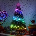 Inteligentne lampki choinkowe Strings 600 RGB LED, łańcuch, przezroczysty przewód, 48 m, IP44