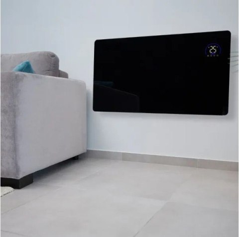 Grzejnik elektryczny na podczerwień czarny MUG-23