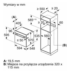 Piekarnik AirFry HBG536EW4 biały