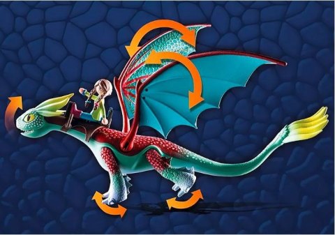 Zestaw z figurkami Dragons 71083 Feathers & Alex