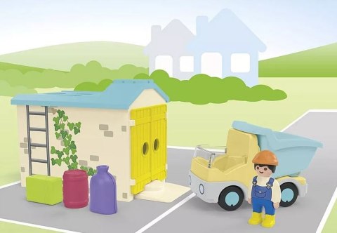 Zestaw z figurką Junior 71686 Ciężarówka z garażem z funkcją sortera